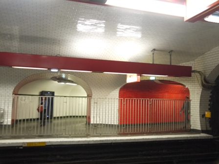 tunnels onto platform