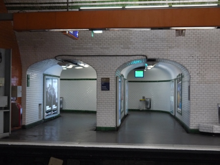 Entrance to platform