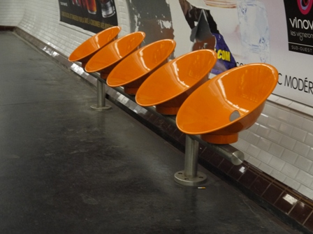 orange seats